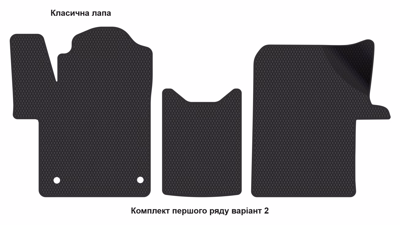 Килимки в салон Mercedes-Benz EQV/(W447) Vito V-Class 2014-… III покоління EU VAN 5-ти дверна 7-ми місна Long - Фото 3