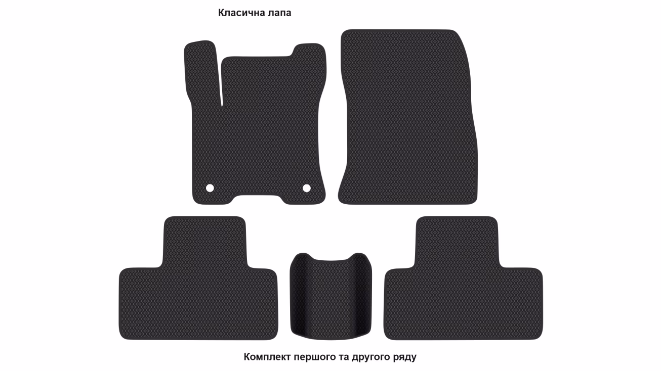 Килимки в салон Mercedes-Benz EQB-Class (X243) 2021-… I покоління EU Crossover 7-ми місна - Фото 2