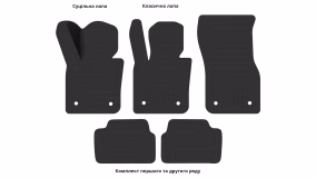 Килимки в салон Mini Cooper (F55) 2014-2024 III покоління US Hatchback 5-ти дверна - Фото 4