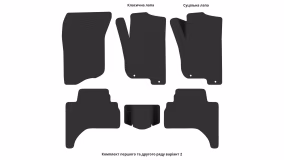 Килимки в салон Mitsubishi L200 2006-2015 IV покоління AE Pickup праве кермо - Фото 2