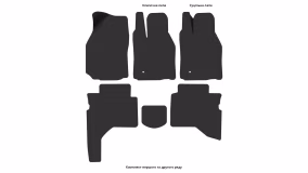 Килимки в салон Mitsubishi Pajero Sport 1996-2008 I покоління EU Crossover праве кермо - Фото 3
