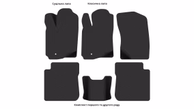 Interior mats for the Mitsubishi Outlander 2001-2008 I generation EU Crossover - Фото 3