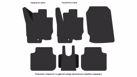 Килимки в салон Mitsubishi Colt 2004-2012 IX покоління EU Hatchback 3-х дверна - Фото 5
