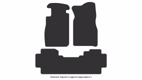 Коврики в салон Nissan Patrol Y-61 1998-2010 V поколение EU Crossover 5-ти дверная 7-ми местная - Фото 4