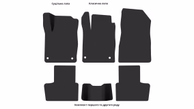 Interior mats for the Nissan Juke (Tekna) 2019-… II generation EU Crossover - Фото 2