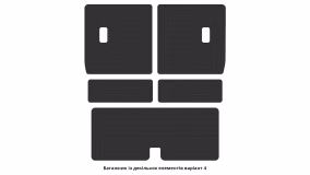 Килимки в салон Nissan Pathfinder R51 2004-2010 III покоління EU Crossover до рестайлінг 5-ти місна - Фото 2