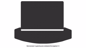 Килимки в салон Nissan Qashqai +2 (J10) 2008-2013 I покоління EU Crossover 7-ми місна - Фото 3