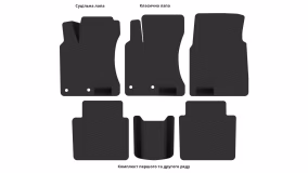 Килимки в салон Nissan Qashqai +2 (J10) 2008-2013 I покоління EU Crossover 7-ми місна - Фото 7
