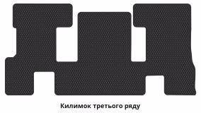 Килимки в салон Nissan X-Trail T32 2017-2021 III покоління EU Crossover рестайлінг 7-ми місна - Фото 5