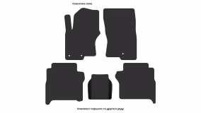 Килимки в салон Nissan Navara (Frontier) 2005-2010 III покоління US Pickup до рестайлінг - Фото 2