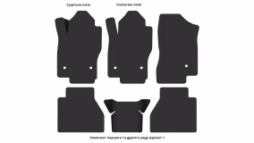 Килимки в салон Nissan Navara D40 2010-2015 III покоління EU Pickup рестайлінг 4-х дверна Double Cab - Фото 3