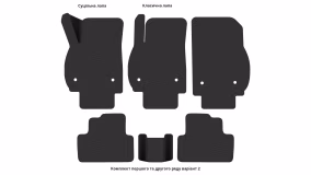 Килимки в салон Opel Zafira Tourer C 2011-2019 III покоління EU Minivan 7-ми місна - Фото 4