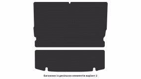 Килимки в салон Opel Zafira B 2005-2008 II покоління EU Minivan до рестайлінг 7-ми місна - Фото 2