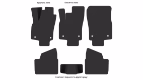 Килимки в салон Opel Astra H 2004-2007 III покоління EU Universal до рестайлінг - Фото 3