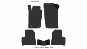 Килимки в салон Peugeot 206 1998-2012 I покоління EU Hatchback 5-ти дверна - Фото 3