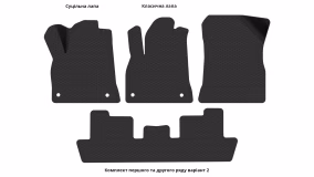 Килимки в салон Peugeot 5008 2009-2017 I покоління EU Minivan 7-ми місна - Фото 5