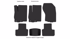 Interior mats for the Peugeot 4008 2012-2016 I generation EU Crossover - Фото 4
