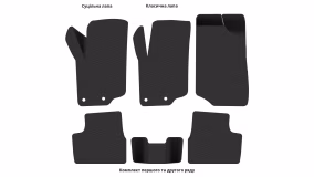 Килимки в салон Peugeot 207 2006-2012 I покоління EU Hatchback 5-ти дверна - Фото 3