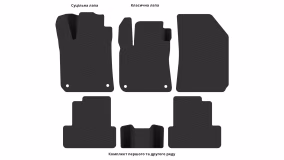 Килимки в салон Peugeot 308 2013-2021 II покоління EU Hatchback 5-ти дверна - Фото 4