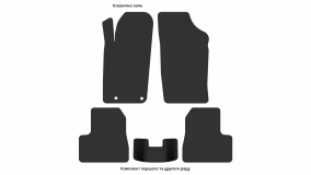 Килимки в салон Peugeot 206+ 2009-2013 I покоління EU Hatchback рестайлінг 3-х дверна - Фото 2