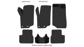 Interior mats for the Peugeot 207 2006-2012 I generation EU Universal - Фото 3