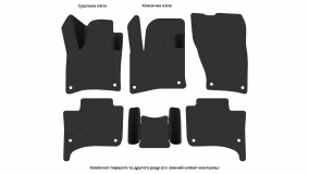 Килимки в салон Porsche Cayenne 92A 2010-2014 II покоління EU Crossover до рестайлінг - Фото 5