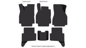 Килимки в салон Renault Megane 2002-2006 II покоління EU Universal до рестайлінг - Фото 3