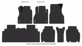 Килимки в салон Renault Kangoo Maxi 2013-2021 II покоління EU Minivan рестайлінг - Фото 4