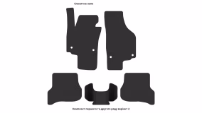 Interior mats for the Seat Altea 2004-2015 I generation EU Minivan - Фото 4