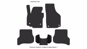 Interior mats for the Seat Altea 2004-2015 I generation EU Minivan - Фото 5