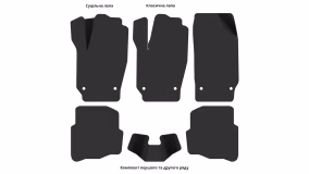 Килимки в салон Seat Ibiza 6L 2002-2008 III покоління EU Hatchback 5-ти дверна - Фото 3