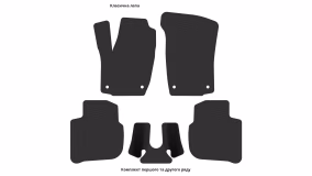 Interior mats for the Seat Toledo KG 2012-2019 IV generation EU Liftback - Фото 4