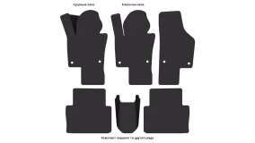 Килимки в салон Seat Alhambra 2015-… II покоління EU Minivan рестайлінг 7-ми місна - Фото 4