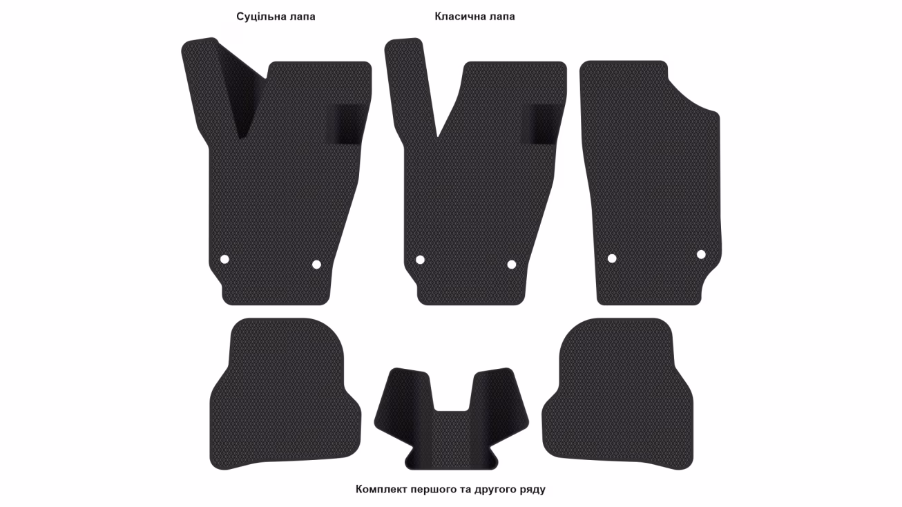 Килимки в салон Seat Ibiza 6J 2008-2017 IV покоління EU Hatchback 3-х дверна - Фото 2