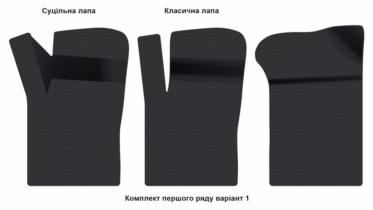 Килимки в салон Sinotruk Bolden S6 2024-… I покоління CN Pickup 5-ти дверна 5-ти місна Short Double Cab - Фото 3