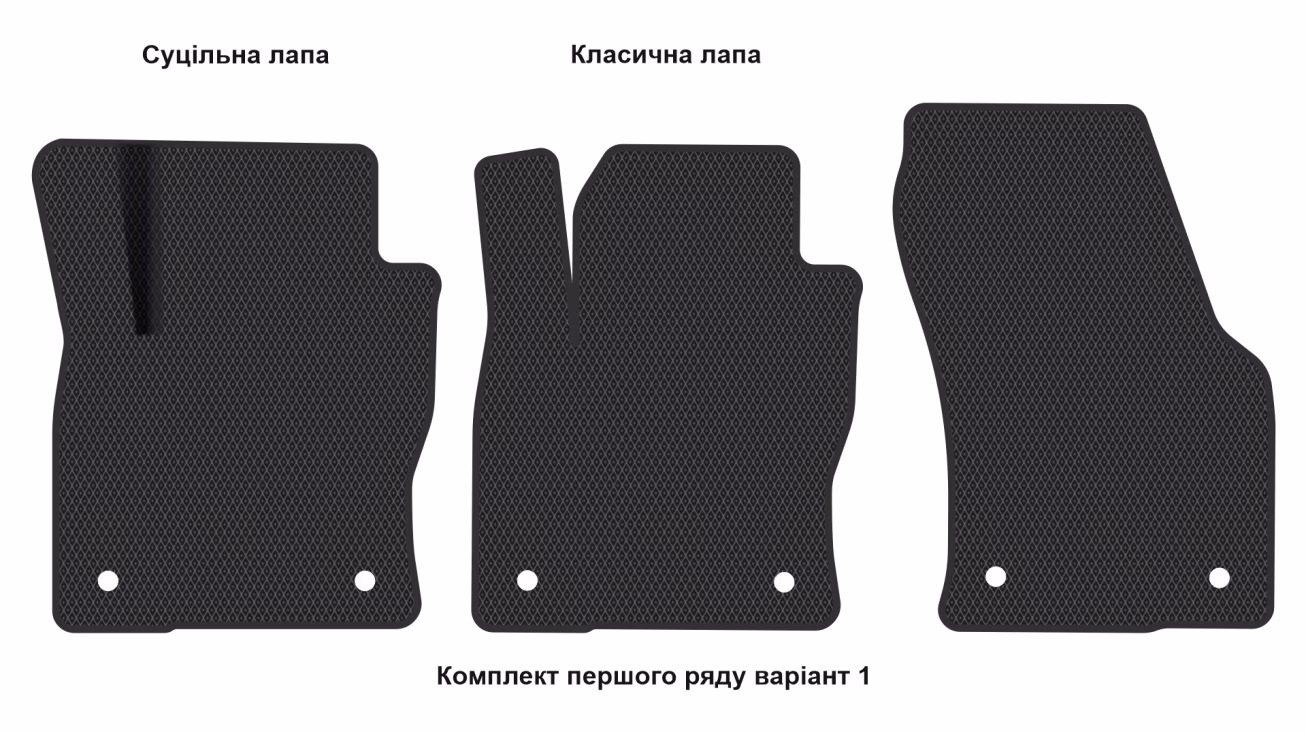 Килимки в салон Skoda Kodiaq 2021-2023 I покоління EU Crossover рестайлінг 5-ти місна - Фото 3