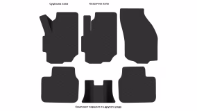 Килимки в салон Suzuki Liana 2001-2007 I покоління EU Universal AWD - Фото 2