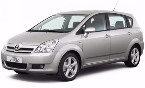 Килимки в салон Toyota Corolla Verso (Spacio) E120 2001-2007 II покоління EU Minivan
