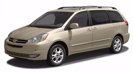 Килимки в салон Toyota Sienna XL20 2003-2009 II покоління US Minivan 7-ми місна