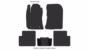 Interior mats for the Toyota Corolla E12 2000-2006 IX generation EU Sedan - Фото 4