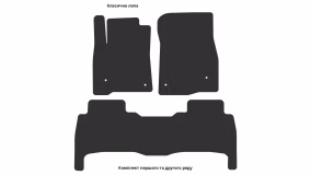 Килимки в салон Toyota Land Cruiser 200 2007-2012 IX покоління EU Crossover до рестайлінг 5-ти місна - Фото 4