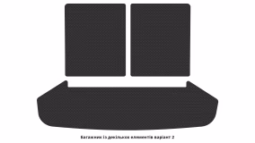 Килимки в салон Toyota Prius+ 2011-2015 III покоління EU Minivan 7-ми місна - Фото 2