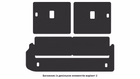 Килимки в салон Toyota Land Cruiser Prado J150 2009-2013 IV покоління EU Crossover до рестайлінг 7-ми місна - Фото 2