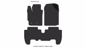 Килимки в салон Toyota Yaris XP9 2006-2011 II покоління EU Hatchback 5-ти дверна - Фото 4