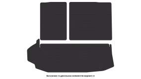 Килимки в салон Toyota Highlander XU70 2019-… IV покоління Crossover 7-ми місна - Фото 3