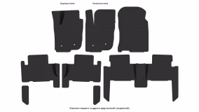 Килимки в салон Toyota Rav 4 CA30W 2005-2010 III покоління EU Crossover до рестайлінг Short - Фото 3