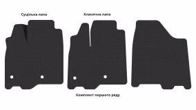 Килимки в салон Toyota Sienna XL30 2010-2020 III покоління US Minivan 6-ти місна - Фото 3