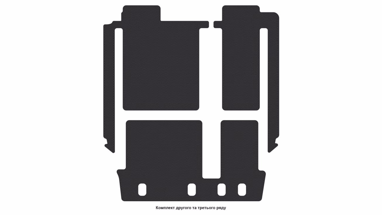 Килимки в салон Toyota Sienna XL30 2010-2020 III покоління US Minivan 8-ми місна - Фото 3