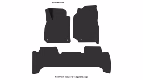Килимки в салон Toyota Land Cruiser 100 1998-2003 VIII покоління EU Crossover до рестайлінг 7-ми місна - Фото 3