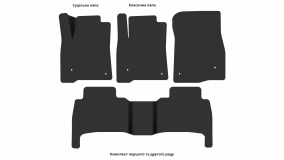 Килимки в салон Toyota Land Cruiser 200 2007-2012 IX покоління EU Crossover до рестайлінг 7-ми місна - Фото 4